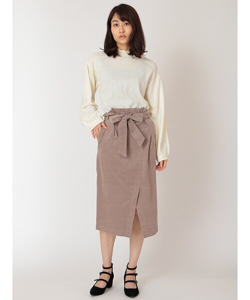 w closet(ダブルクローゼット)の「ハイネックパフスリーブニット(トップス・レディース・オフホワイト/ボルドー/Dグリーン/ブラック・FREE)」の11枚目の写真