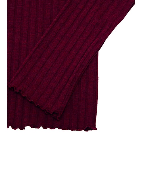 w closet（ダブルクローゼット）の「メローハイネックプルオーバー（トップス・レディース・オフホワイト/エンジ/チャコール/ブラック・FREE）」の9枚目の写真