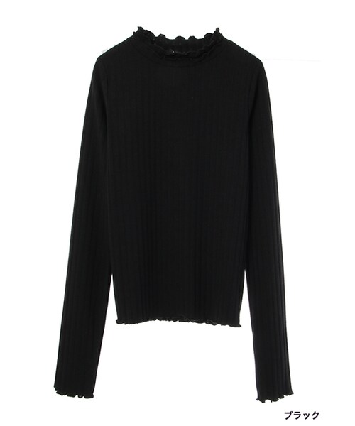 w closet（ダブルクローゼット）の「メローハイネックプルオーバー（トップス・レディース・オフホワイト/エンジ/チャコール/ブラック・FREE）」の2枚目の写真