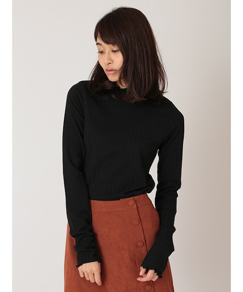 w closet（ダブルクローゼット）の「メローハイネックプルオーバー（トップス・レディース・オフホワイト/エンジ/チャコール/ブラック・FREE）」の5枚目の写真