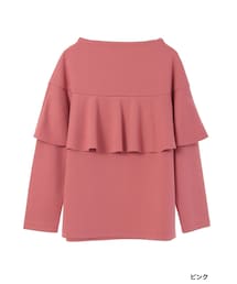 w closet | ボトルネックフリル付きプルオーバー(トップス)