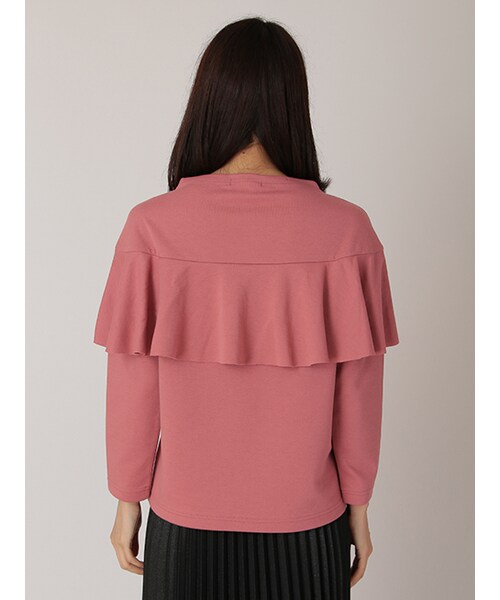 w closet（ダブルクローゼット）の「ボトルネックフリル付きプルオーバー（トップス・レディース・ミント/ピンク/レンガ/スミクロ・FREE）」の7枚目の写真