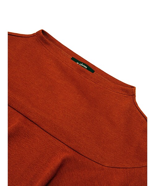 w closet（ダブルクローゼット）の「ボトルネックフリル付きプルオーバー（トップス・レディース・ミント/ピンク/レンガ/スミクロ・FREE）」の8枚目の写真