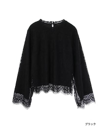w closet | レーススカラッププルオーバー(トップス)