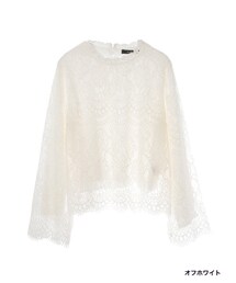 w closet | レーススカラッププルオーバー(トップス)