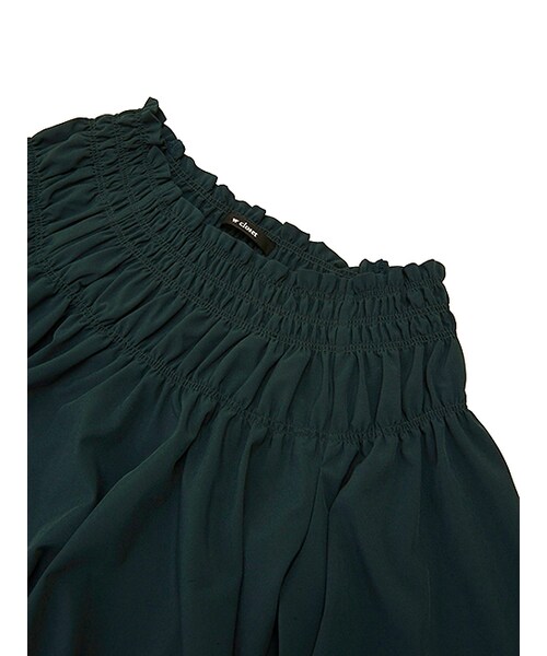 w closet（ダブルクローゼット）の「シャーリング長袖プルオーバー（トップス・レディース・Dピンク/ブラウン/グリーン・FREE）」の7枚目の写真