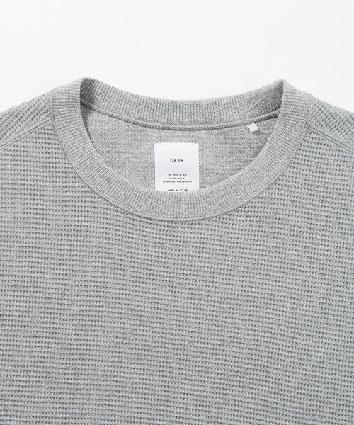Name.（ネーム）の「ワッフルクルーネック（その他・メンズ・WHT/GRY・0/1）」の10枚目の写真