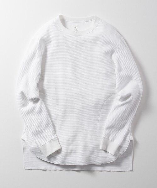 Name.（ネーム）の「ワッフルクルーネック（その他・メンズ・WHT/GRY・0/1）」の9枚目の写真