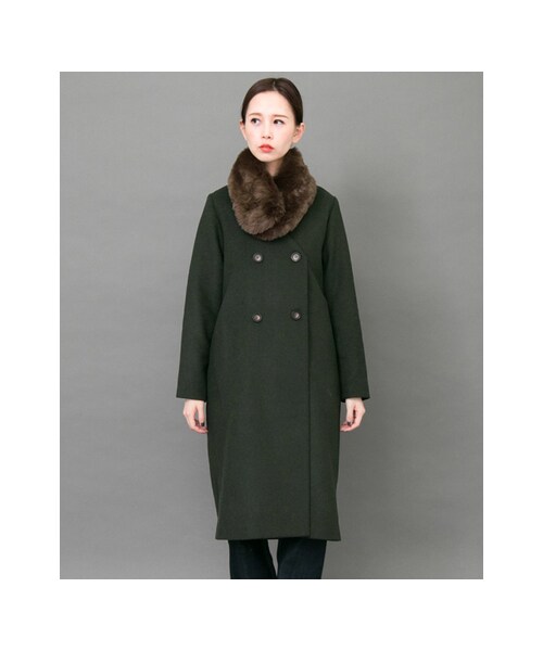 KBF（ケイビーエフ）の「ファーティペットコート（ジャケット/アウター・レディース・GRAY/GREEN/BLACK・one）」の17枚目の写真