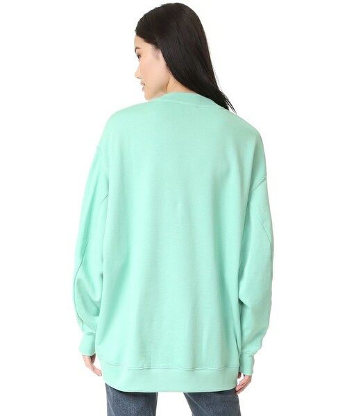 Acne Studios（アクネストゥディオズ）の「Acne Studios Karvel Sweatshirt（スウェット・レディース・Black/Green・XXS/XS/S/M/L）」の6枚目の写真