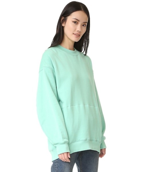 Acne Studios（アクネストゥディオズ）の「Acne Studios Karvel Sweatshirt（スウェット・レディース・Black/Green・XXS/XS/S/M/L）」の3枚目の写真