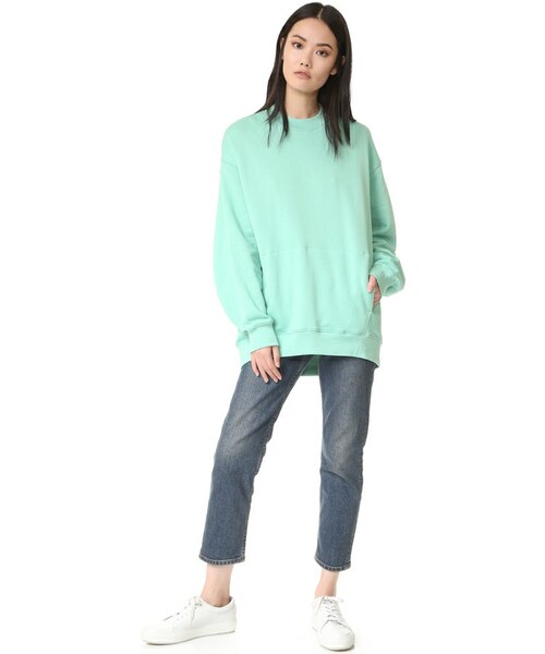 Acne Studios（アクネストゥディオズ）の「Acne Studios Karvel Sweatshirt（スウェット・レディース・Black/Green・XXS/XS/S/M/L）」の10枚目の写真