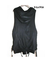 KMRii（ケムリ）の「KMRii ・ケムリ・ Coating Black Raven Vest 