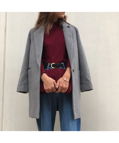 copine（コピン）の「★再入荷★ロングチェスターコート（チェスターコート・レディース・その他）」の2枚目の写真