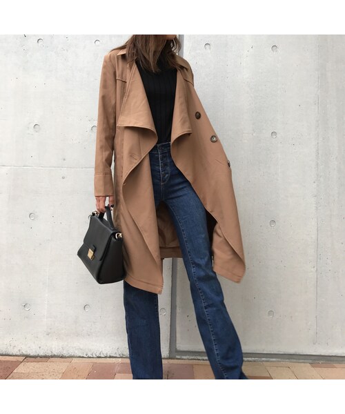 copine（コピン）の「ツイル素材ドレープトレンチコート/テロンチ（トレンチコート・レディース・その他）」の13枚目の写真