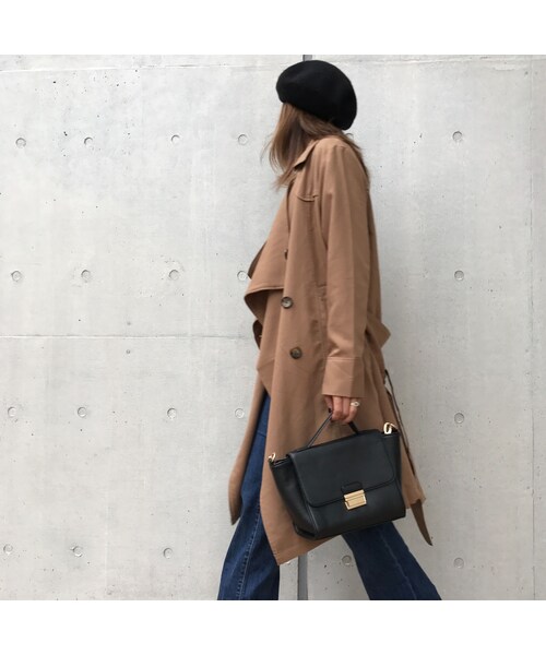 copine（コピン）の「ツイル素材ドレープトレンチコート/テロンチ（トレンチコート・レディース・その他）」の10枚目の写真