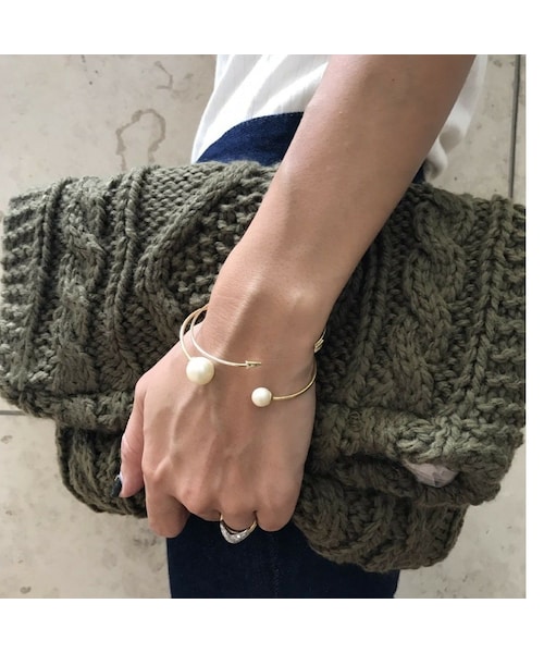 copine（コピン）の「再入荷☆特別価格☆ケーブル編みニットクラッチバッグ【クリックポスト対象商品】（クラッチバッグ・レディース・その他）」の3枚目の写真