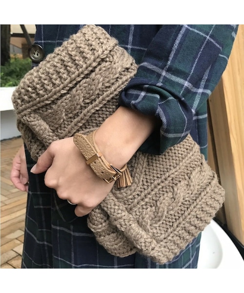 copine（コピン）の「再入荷☆特別価格☆ケーブル編みニットクラッチバッグ【クリックポスト対象商品】（クラッチバッグ・レディース・その他）」の2枚目の写真