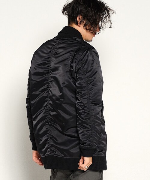 VIRGOwearworks(ヴァルゴウェアワークス)の「VA-1 LONG SPECIAL ミリタリージャケット(ジャケット/アウター・メンズ・OLIVE/BLACK・2/3/4)」の7枚目の写真