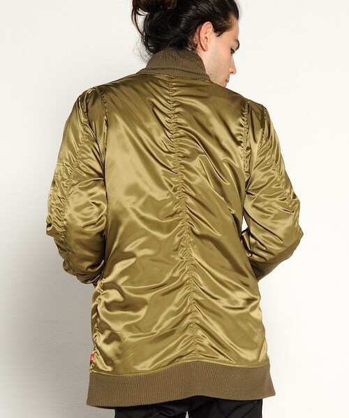 VIRGOwearworks(ヴァルゴウェアワークス)の「VA-1 LONG SPECIAL ミリタリージャケット(ジャケット/アウター・メンズ・OLIVE/BLACK・2/3/4)」の3枚目の写真