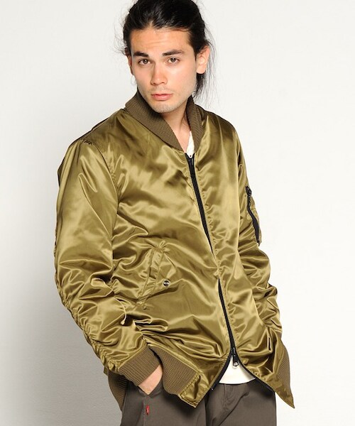 VIRGOwearworks(ヴァルゴウェアワークス)の「VA-1 LONG SPECIAL ミリタリージャケット(ジャケット/アウター・メンズ・OLIVE/BLACK・2/3/4)」の4枚目の写真