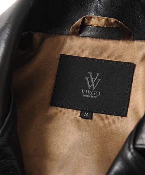 VIRGOwearworks(ヴァルゴウェアワークス)の「【10月発売予定・先行予約】MASTERPIECE HORSEHIDE RAIDERS JKT 馬革ライダースジャケット(ジャケット/アウター・メンズ・NAVY/BLACK・2/3/4)」の19枚目の写真
