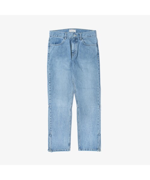 LIFUL MINIMAL GARMENTS.(ライフルミニマルガーメンツ)の「SIDE-ZIP WASHED DENIM PANTS washed blue(パンツ・メンズ・기타)」の4枚目の写真