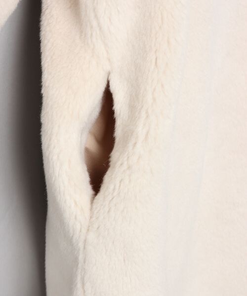 JEANASIS（ジーナシス）の「ノーカラーコート（ジャケット/アウター・アイボリー()/ライトブルー()/ブラウン()/ネイビー()・FREE）」の10枚目の写真