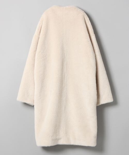 JEANASIS（ジーナシス）の「ノーカラーコート（ジャケット/アウター・アイボリー()/ライトブルー()/ブラウン()/ネイビー()・FREE）」の6枚目の写真