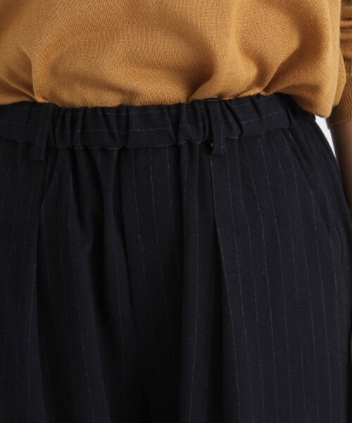 studio CLIP（スタディオクリップ）の「ポリエステルレーヨン2WAYワイドタックパンツ（パンツ・ストライプ/チェック/ブラック/ブラウン・M/L/S(WEB限定)/LL(WEB限定)）」の11枚目の写真