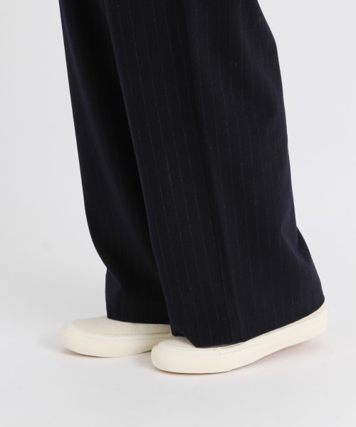 studio CLIP（スタディオクリップ）の「ポリエステルレーヨン2WAYワイドタックパンツ（パンツ・ストライプ/チェック/ブラック/ブラウン・M/L/S(WEB限定)/LL(WEB限定)）」の15枚目の写真