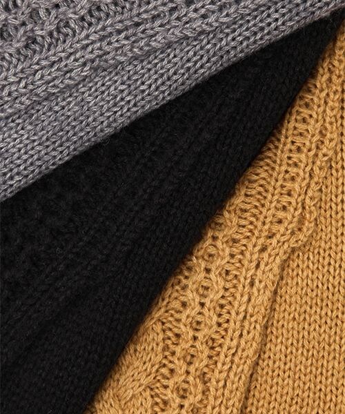 studio CLIP（スタディオクリップ）の「5ゲージベスト×インナーセット（トップス・ライトグレー/ブラック/キャメル・M/L）」の13枚目の写真