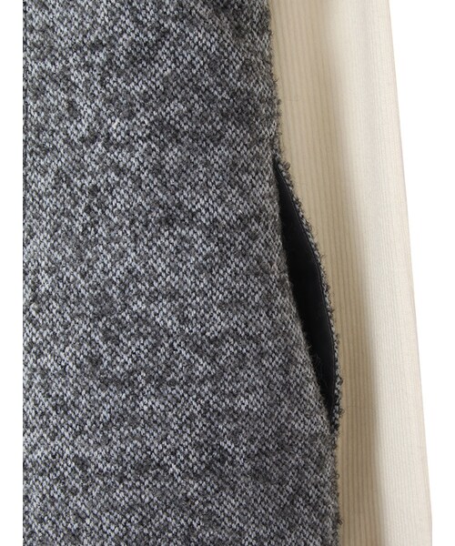 31 Sons de mode（トランテアン　ソン　ドゥ　モード）の「ループツイードハイウエストジャンスカ《予約アイテム》（ワンピース/ドレス・レディース・サックスブルー/ブラック・36/38）」の9枚目の写真