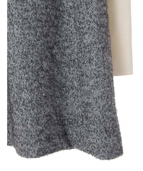 31 Sons de mode（トランテアン　ソン　ドゥ　モード）の「ループツイードハイウエストジャンスカ《予約アイテム》（ワンピース/ドレス・レディース・サックスブルー/ブラック・36/38）」の7枚目の写真