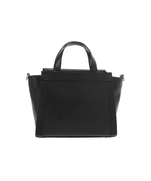 31 Sons de mode（トランテアン　ソン　ドゥ　モード）の「バイカラーメタルバッグ《予約アイテム》（バッグ・レディース・ブラック/キャメル・フリー）」の9枚目の写真