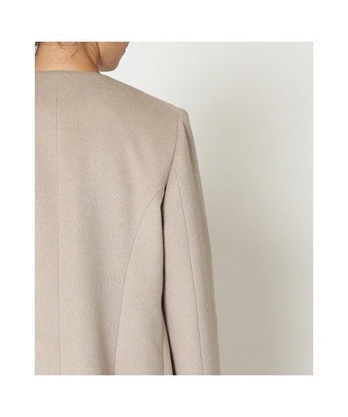 IENA（イエナ）の「《予約》アンゴラシャギー ノーカラーコート