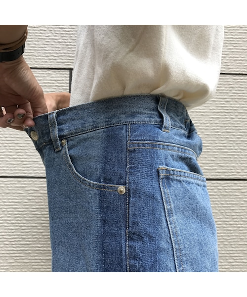 copine（コピン）の「再々再入荷★大人気！!サイドラインワイドデニムパンツ（デニムパンツ・レディース・その他）」の13枚目の写真