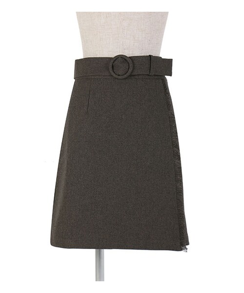 F i.n.t（フィント）の「ベルト付き台形巻きスカート/F&A（スカート・レディース・その他）」の3枚目の写真