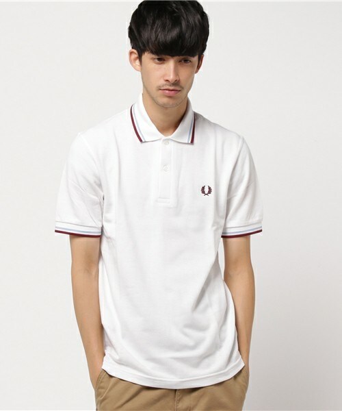 FRED PERRY（フレッドペリー）の「【FRED PERRY(フレッドペリー)】ポロシャツ（ポロシャツ・メンズ・ホワイト/ブラック/ネイビー・M/L/LL）」の2枚目の写真
