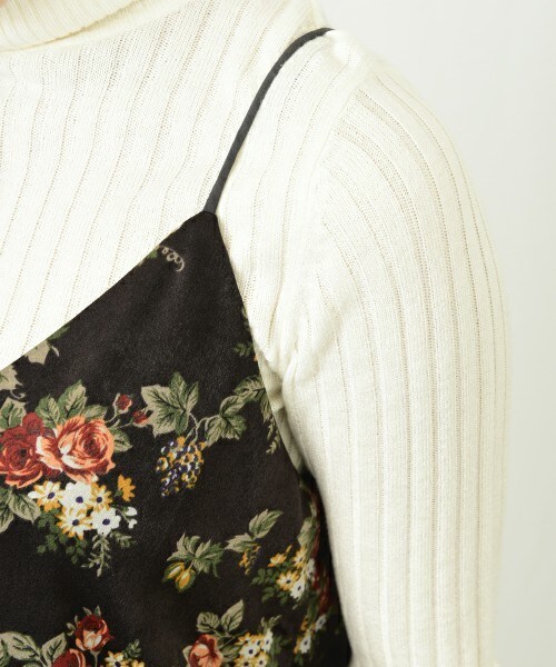 INTERPLANET（インタープラネット）の「ROSEPt 2WAYキャミソール（キャミソール・レディース・ブラック/ブラウン・FREE）」の10枚目の写真