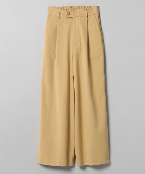 JEANASIS（ジーナシス）の「サージワイドパンツ（パンツ・オフホワイト()/ブラック()/ベージュ()・FREE）」の3枚目の写真