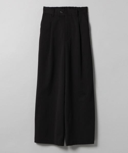 JEANASIS（ジーナシス）の「サージワイドパンツ（パンツ・オフホワイト()/ブラック()/ベージュ()・FREE）」の2枚目の写真