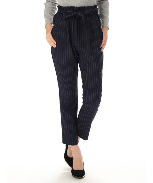 Honeys（ハニーズ）の「テーパードパンツ（パンツ・スキニー・レディース・クロ/コンストライプ/キャメル/クロチェック/グレンチェック・Ｍ/Ｌ）」の5枚目の写真