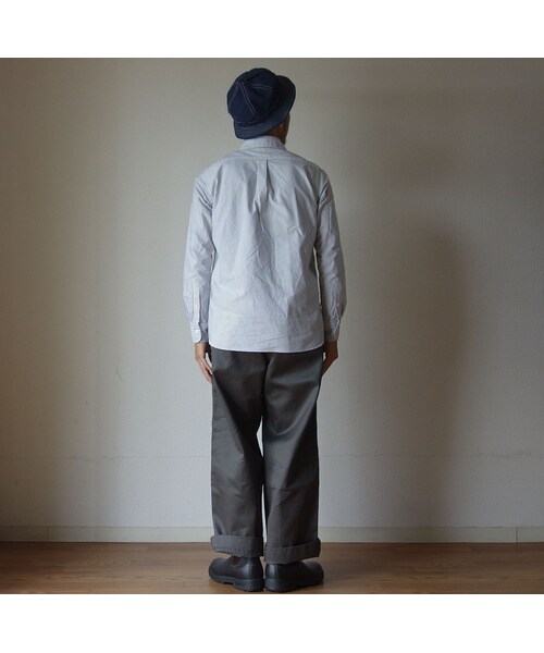 Ordinary fits（オーディナリーフィッツ）の「【ラスト1点！】Ordinaryfits オーディナリーフィッツ OM-S001 インビシブルシャツ 隠しボタンダウンシャツ STRIPE ストライプ（シャツ/ブラウス・メンズ・その他）」の4枚目の写真