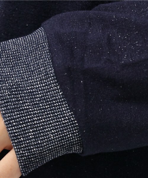 archives（アルシーヴ）の「ラメテレコクループルオーバー（Tシャツ/カットソー・レディース・オフホワイト/ブラック/チャコールグレー/グレー系その他/ネイビー・MEDIUM）」の15枚目の写真