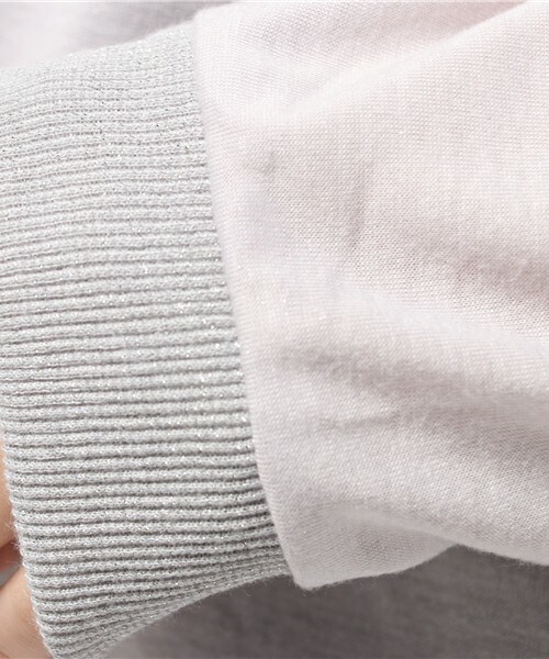 archives（アルシーヴ）の「ラメテレコクループルオーバー（Tシャツ/カットソー・レディース・オフホワイト/ブラック/チャコールグレー/グレー系その他/ネイビー・MEDIUM）」の14枚目の写真