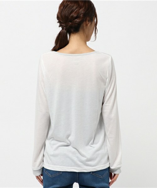 archives（アルシーヴ）の「ラメテレコクループルオーバー（Tシャツ/カットソー・レディース・オフホワイト/ブラック/チャコールグレー/グレー系その他/ネイビー・MEDIUM）」の8枚目の写真