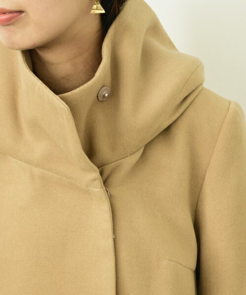 INTERPLANET(インタープラネット)の「TRダブルフェイスボリュームフードコート(その他アウター・レディース・ネイビー/キャメル/オレンジ・FREE)」の15枚目の写真