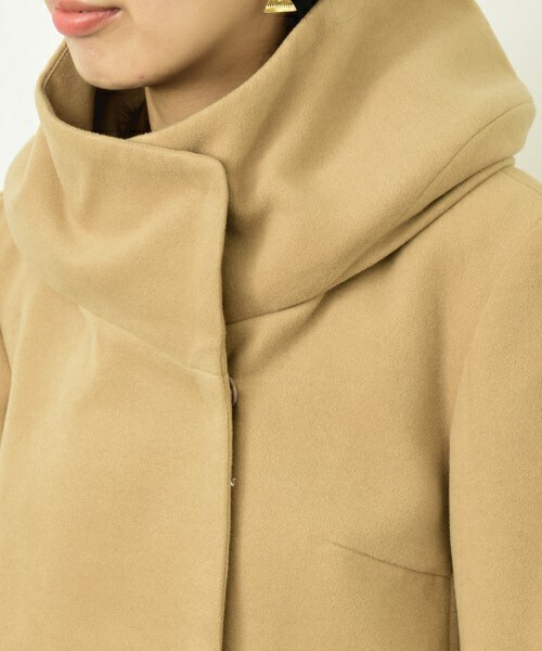 INTERPLANET(インタープラネット)の「TRダブルフェイスボリュームフードコート(その他アウター・レディース・ネイビー/キャメル/オレンジ・FREE)」の14枚目の写真