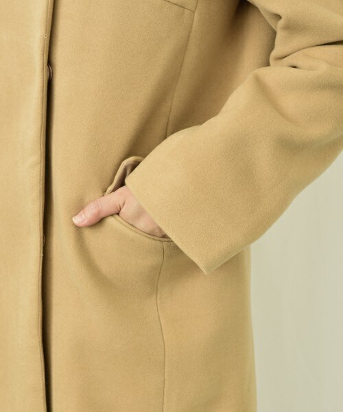 INTERPLANET(インタープラネット)の「TRダブルフェイスボリュームフードコート(その他アウター・レディース・ネイビー/キャメル/オレンジ・FREE)」の13枚目の写真